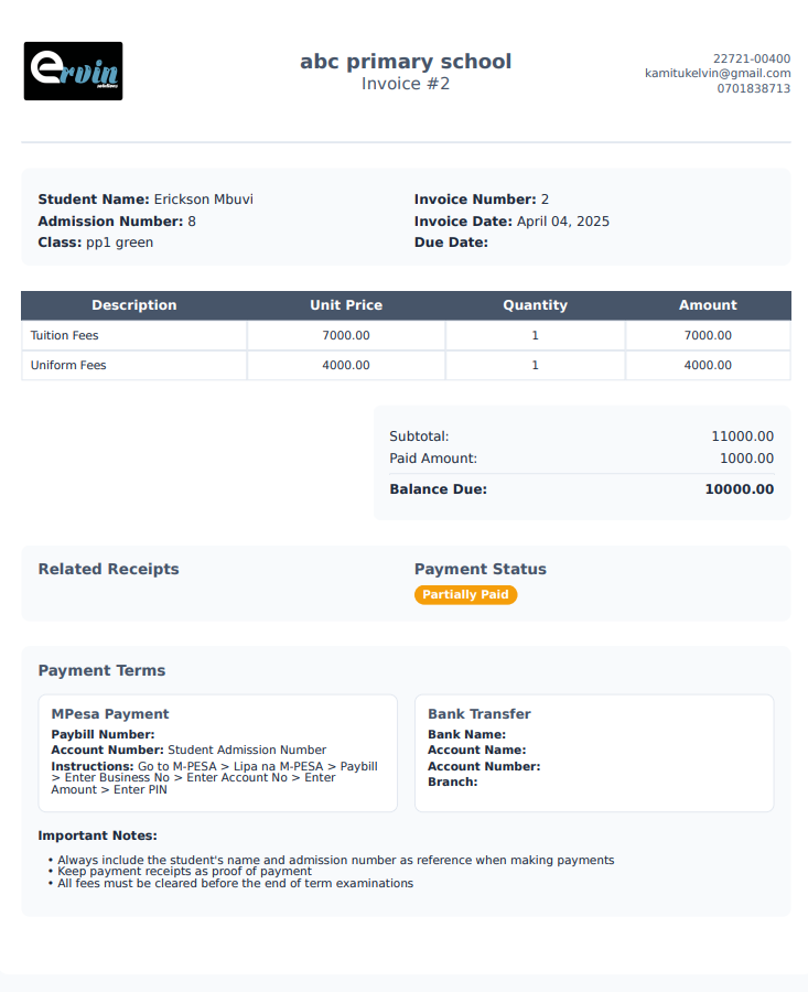 Invoice Sample