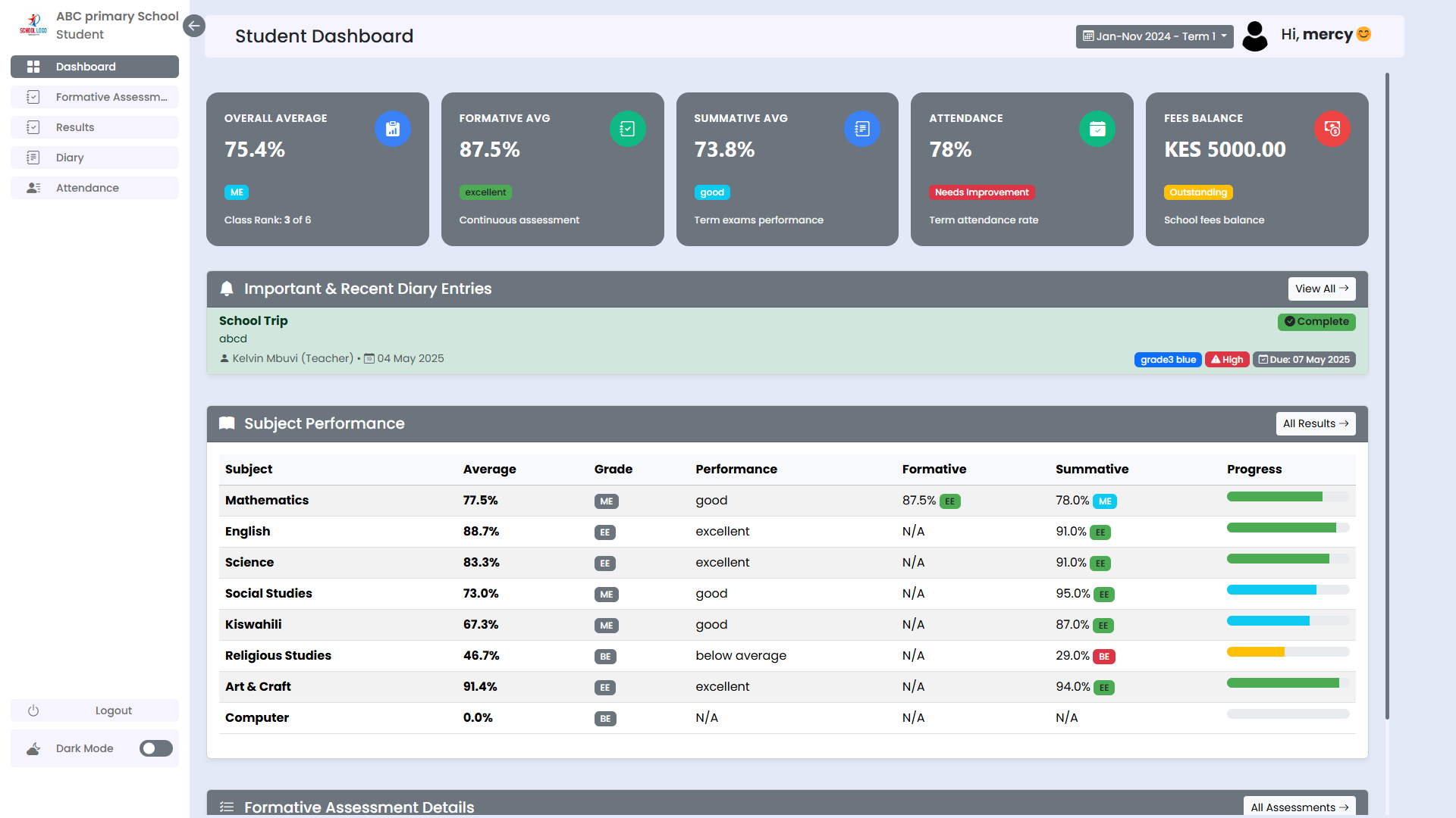 Parent Communication Portal