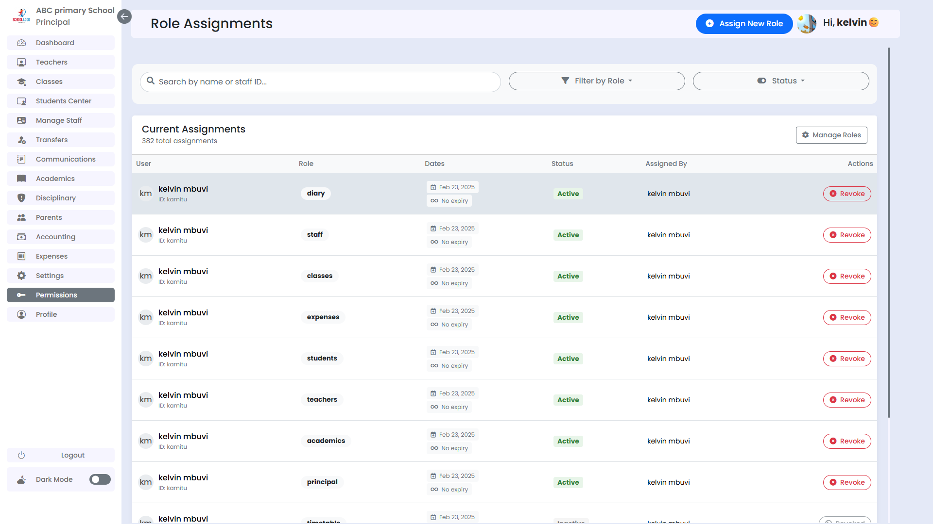 Role Management System